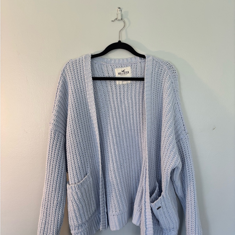 Hollister Women's Soft Blue Cardigan